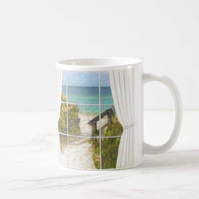 Guten Morgen auf dem Weg zum Wasser Tee oder Kaffeetasse (Rechts)