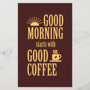 Guten Morgen beginnt mit gutem Kaffee Flyer