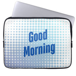 Guten Morgen Blaue Punkte Laptopschutzhülle
