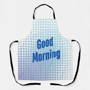 Guten Morgen Blaue Punkte Schürze
