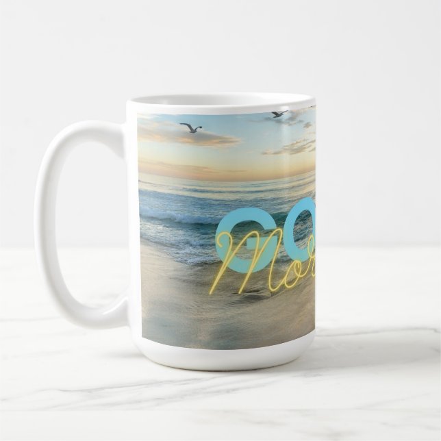 Guten Morgen Blauer Himmel Kaffeetasse (Links)