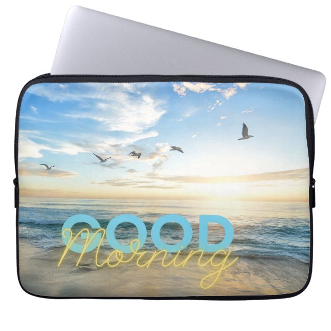Guten Morgen Blauer Himmel Laptopschutzhülle (Vorderseite)