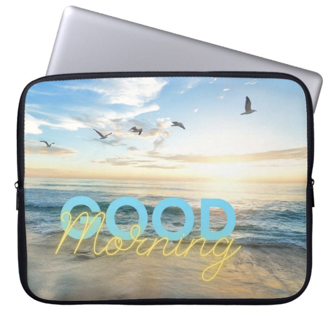 Guten Morgen Blauer Himmel Laptopschutzhülle (Vorderseite)