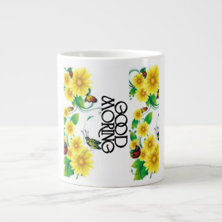 Guten Morgen Blumengrüße Jumbo-Tasse