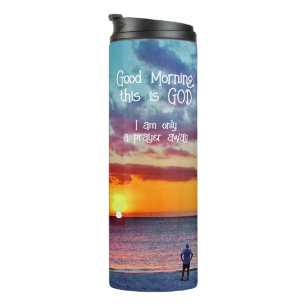 Guten Morgen, das ist der heiße Tumbler Thermosbecher