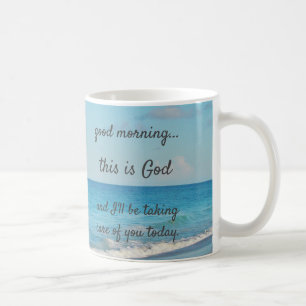 "Guten Morgen, das ist Gott!" Kaffeetasse