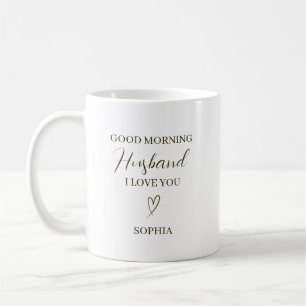 Guten Morgen Ehemann Personalisiertes Romantisches Kaffeetasse