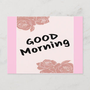 Guten Morgen Feiertagspostkarte