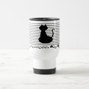 Guten Morgen Frau Black Stainless Steel Travel Mug Reisebecher