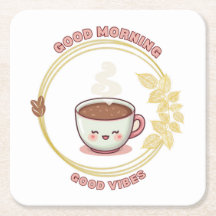 Guten Morgen Good Vibes Untersetzer