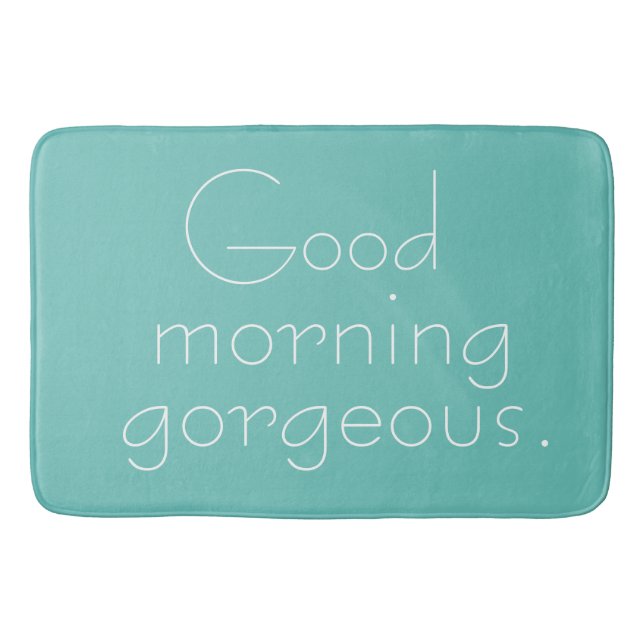 Guten Morgen herrlich Badematte (Vorderseite)