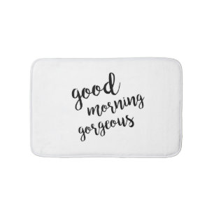 Guten Morgen herrlich Badematte