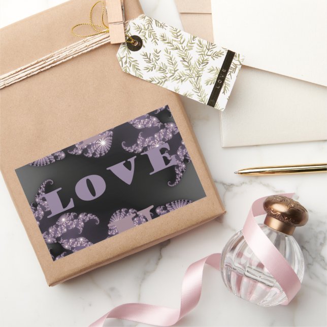 Guten Morgen, ich Liebe Rechteckiger Aufkleber (Schenken)