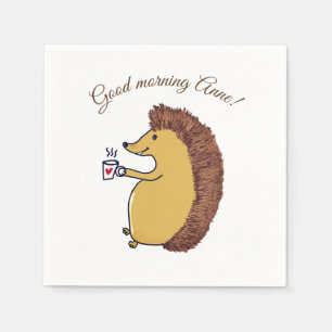 Guten Morgen, Igel Papier Napkins Serviette