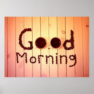 Guten Morgen Kaffee Liebhaber Poster