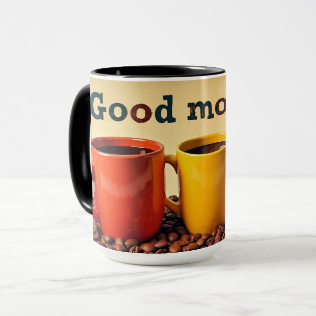 Guten Morgen Kaffeetassen, Tasse (Vorderseite Links)