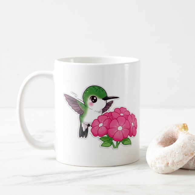 Guten Morgen Kolibri  Kaffeetasse (Mit Donut)