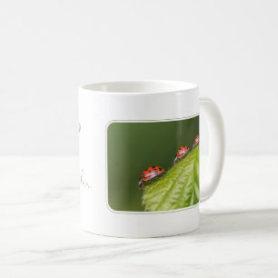 Guten Morgen Ladybugs motivierend Zitatstreue Kaffeetasse