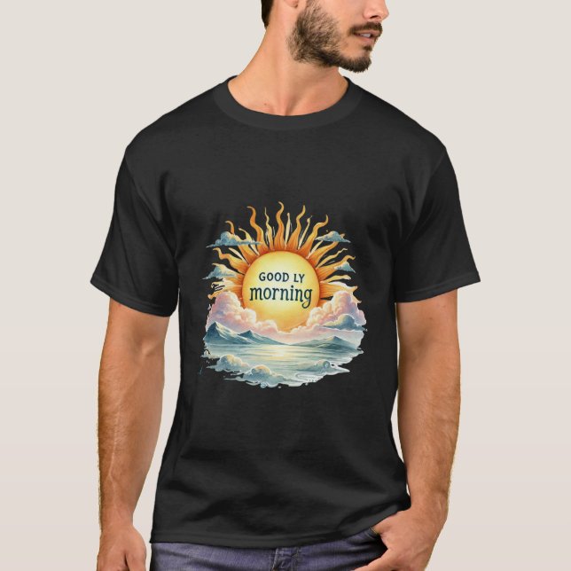 Guten Morgen mit Sonne T-Shirt (Vorderseite)