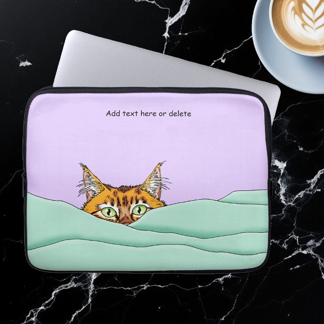 Guten Morgen Orange Cat Funny Laptopschutzhülle (Von Creator hochgeladen)
