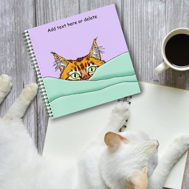 Guten Morgen Orange Cat Funny Notizbuch (Von Creator hochgeladen)