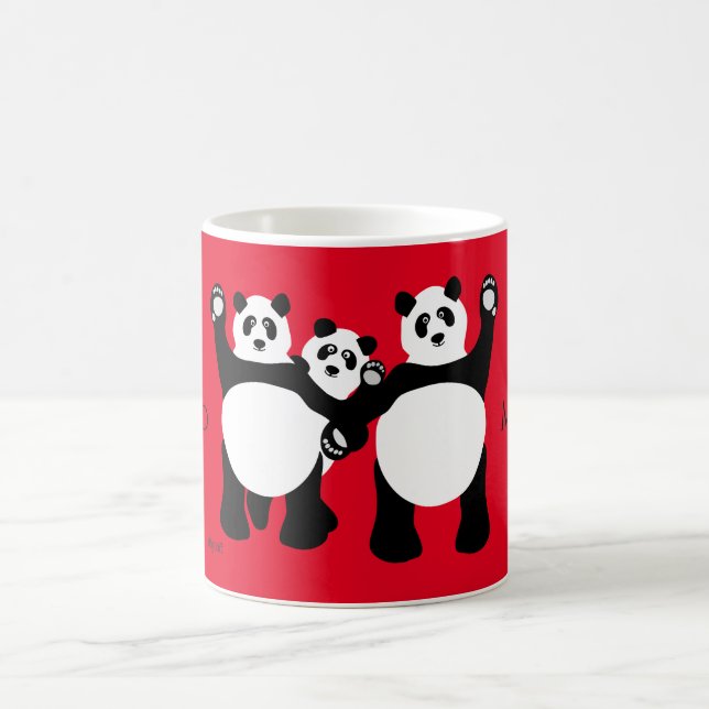 Guten Morgen Panda-Tasse Kaffeetasse (Mittel)