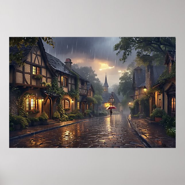 Guten Morgen Regentag Poster (Vorne)