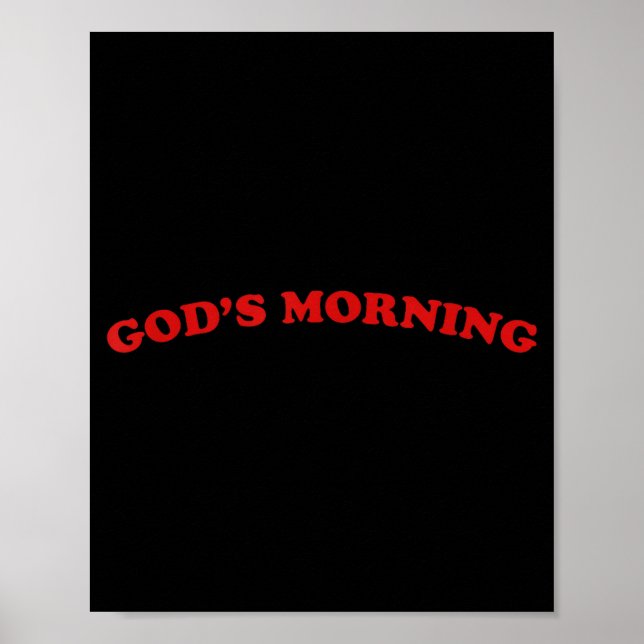 Guten Morgen religiöser Gott  Poster (Vorne)