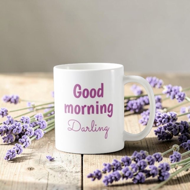 Guten Morgen Schatz Personalisierter Romantischer  Kaffeetasse (Von Creator hochgeladen)