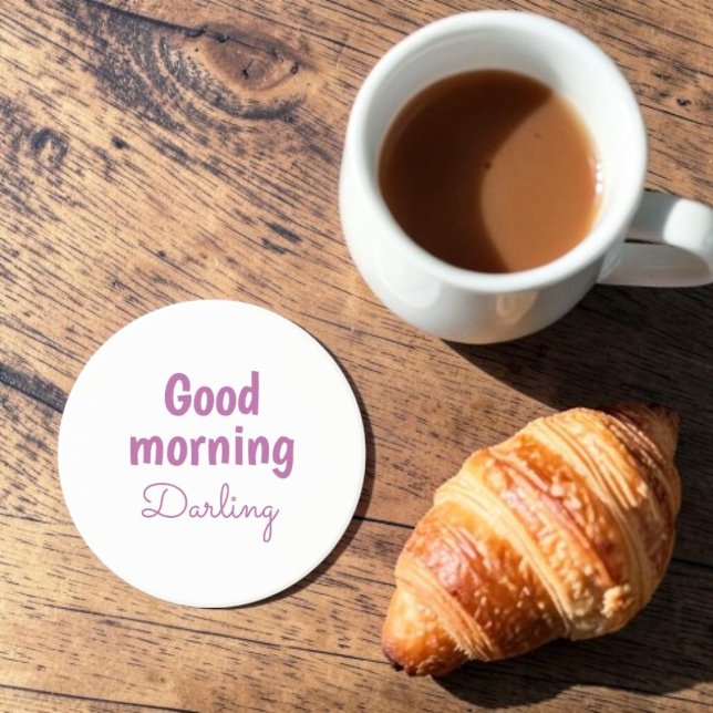 Guten Morgen Schatz Sandstein Untersetzer (Von Creator hochgeladen)