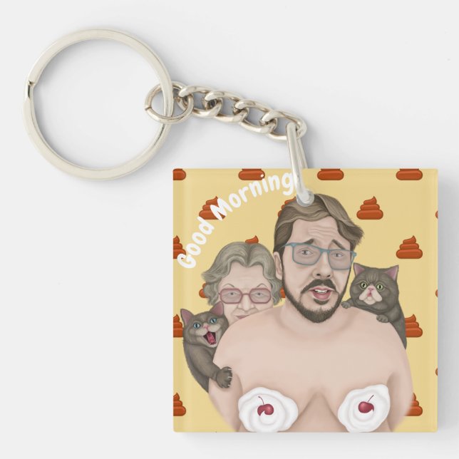 Guten Morgen Schlüsselanhänger (Vorderseite)