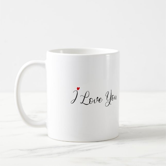 "Guten Morgen schön, ich Liebe Sie" Liebe Sie Tass Kaffeetasse (Links)