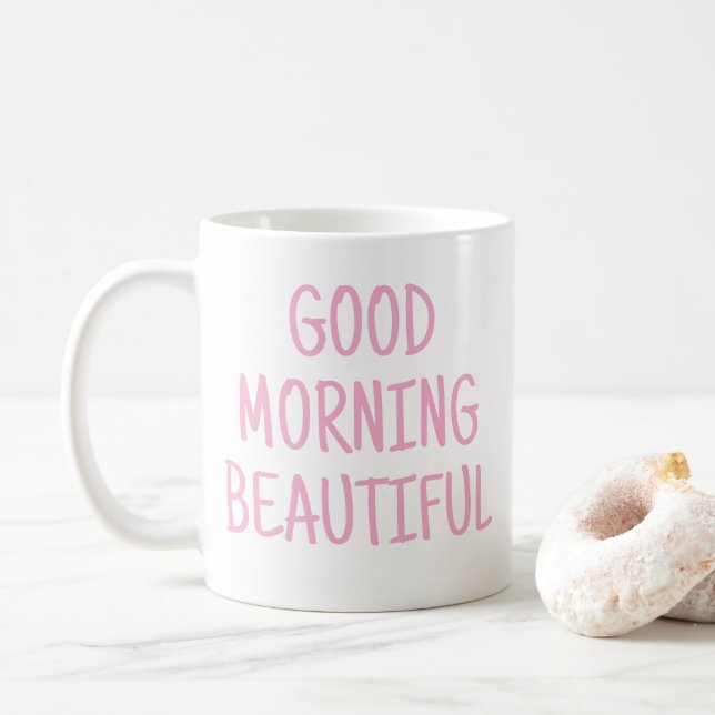Guten Morgen schön Kaffeetasse (Mit Donut)