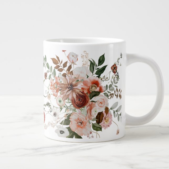 Guten Morgen, schöne BlumenBouquet Jumbo-Tasse (Rechts)