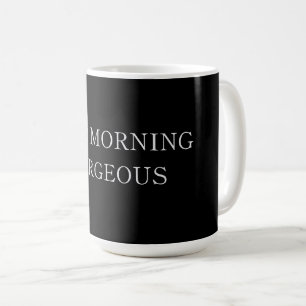 Guten Morgen schöne Latte-Tasse Kaffeetasse