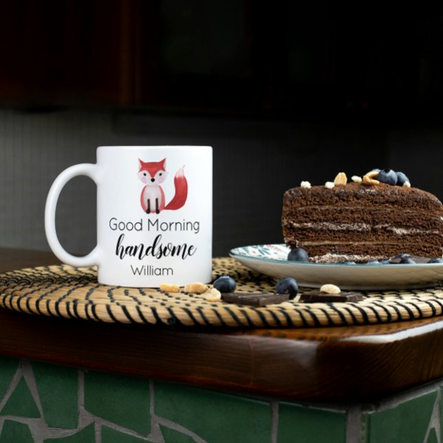 Guten Morgen schöner Valentinstag Kaffeetasse (Von Creator hochgeladen)