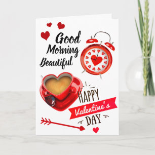 Guten Morgen Schönes Frohen Valentinstag Karte