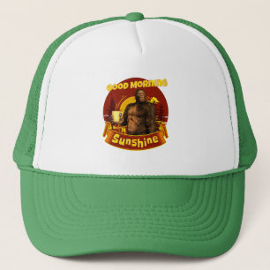 Guten Morgen Sonnenschein Bigfoot Kaffee Humor Kun Truckerkappe