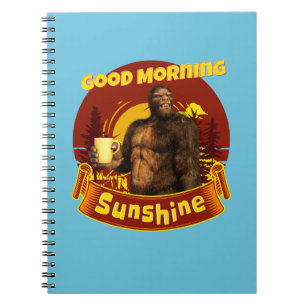 Guten Morgen Sonnenschein Funny Bigfoot Kaffee Notizblock