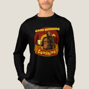 Guten Morgen Sonnenschein Funny Bigfoot Tri-Blend Shirt