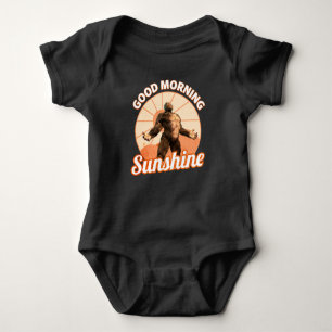 Guten Morgen Sonnenschein Lustiger Bigfoot Baby Strampler