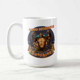 Guten Morgen Sonnenschein Lustiger Bigfoot Kaffeetasse