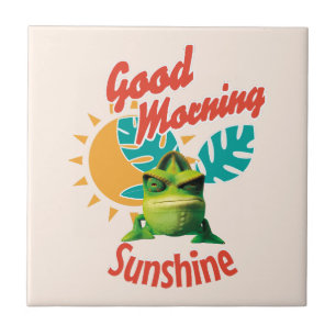 Guten Morgen Sonnenschein Lustiger Chamäleon Fliese