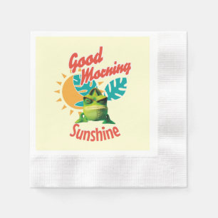 Guten Morgen Sonnenschein Lustiger Chamäleon Serviette