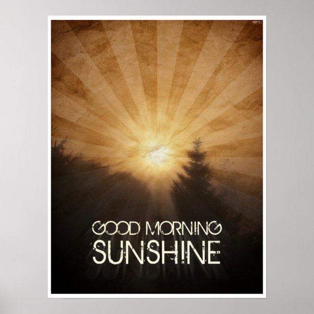 Guten Morgen Sonnenschein Poster (Vorne)
