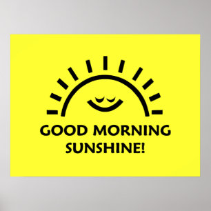 Guten Morgen Sonnenschein Poster