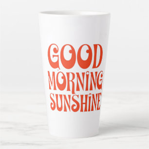 Guten Morgen Sonnenschein Retro Dekor Druck Milchtasse