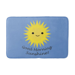 Guten Morgen Sonnenschein Süße Kawaii Sonne Badematte
