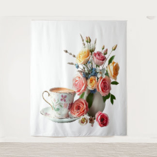 Guten Morgen Tee Wandteppich