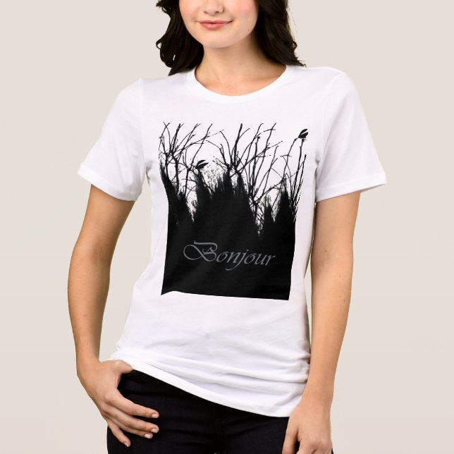 Guten Morgen Tri-Blend Shirt (Vorderseite)